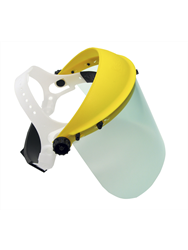 Headband w. polycarbonate visor 200x400 mm