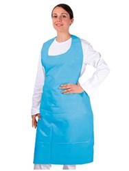 Disposable Apron Blue PE